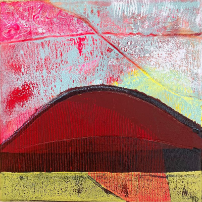 Ohne Titel 4, 2023, Mischtechnik auf Leinwand, 20x20cm